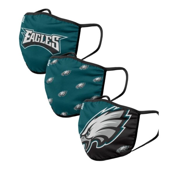 NFL Philadelphia Eagles 3 Pack Face Cover